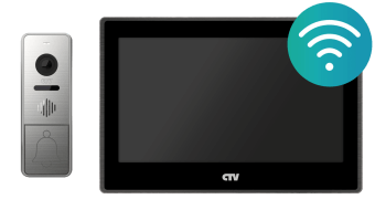 Комплект видеодомофона CTV с Wi-Fi и управлением со смартфона