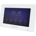 Монитор видеодомофона Tantos Rocky HD Wi-Fi белый — вид под углом, сенсорный экран 7″, поддержка AHD 1080p и Wi-Fi